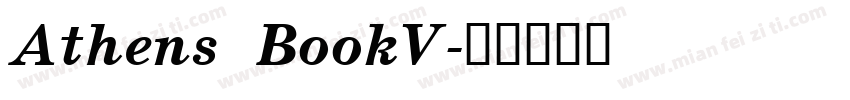 Athens BookV字体转换